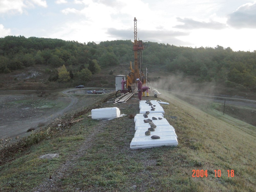 CAMPAGNA GEOGNOSTICA PER MONITORAGIO PARAMENTO DI MONTE DIGA ASTRONE - CHIANCIANO TERME